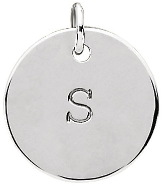 stamped initial charm