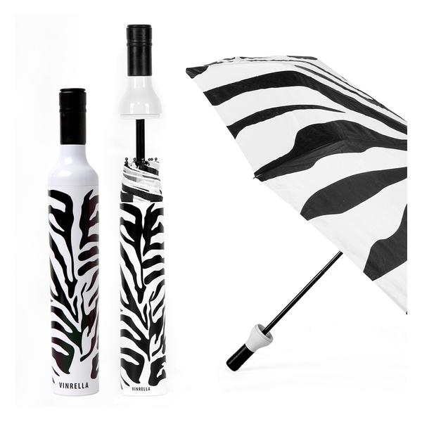zebra wine bottle umbrella